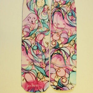 Calcetines con el diseño muller tuareg rosa