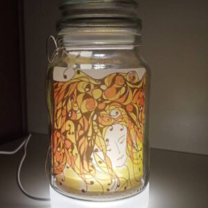 Lampara vegetal con diseño Muller Apaixonada