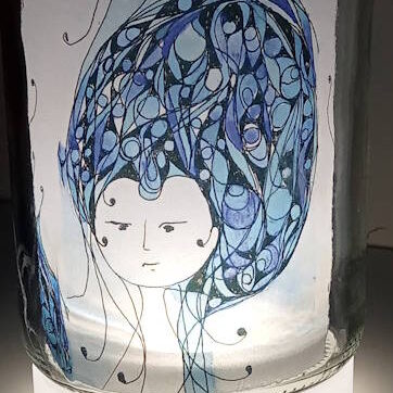 Lampara Vegetal con el diseño Meiga